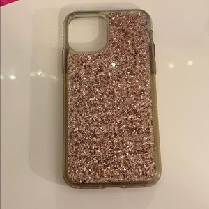 iPhone 11 Pro rose gold glitter case